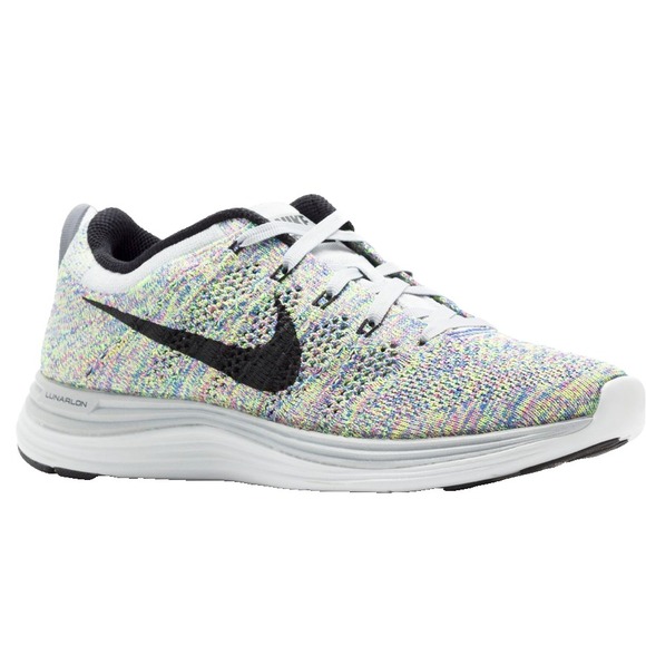 Nike Flyknit Lunar 1+ Reflective‎ Lunarlon Wolf Gray Womens 8 - Picture 1 of 12